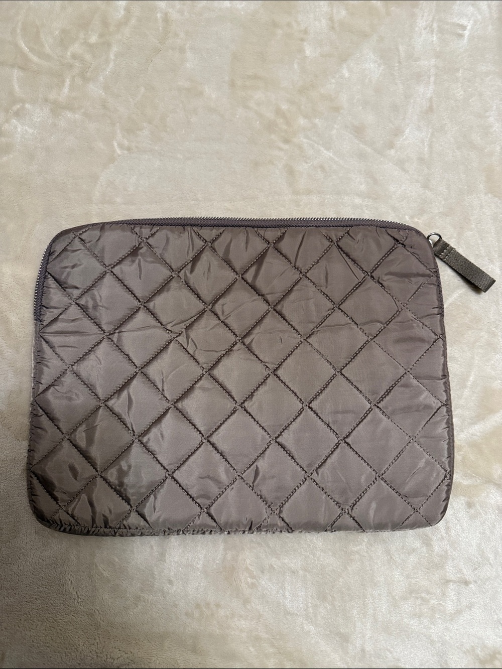 H&M Taupe Quilted Tech Sleeve
